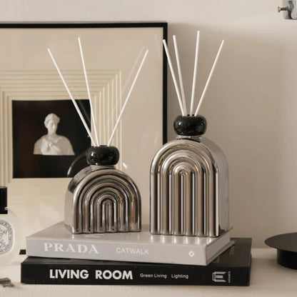 Matisse-Inspired Rainbow Ceramic Diffuser Bottle