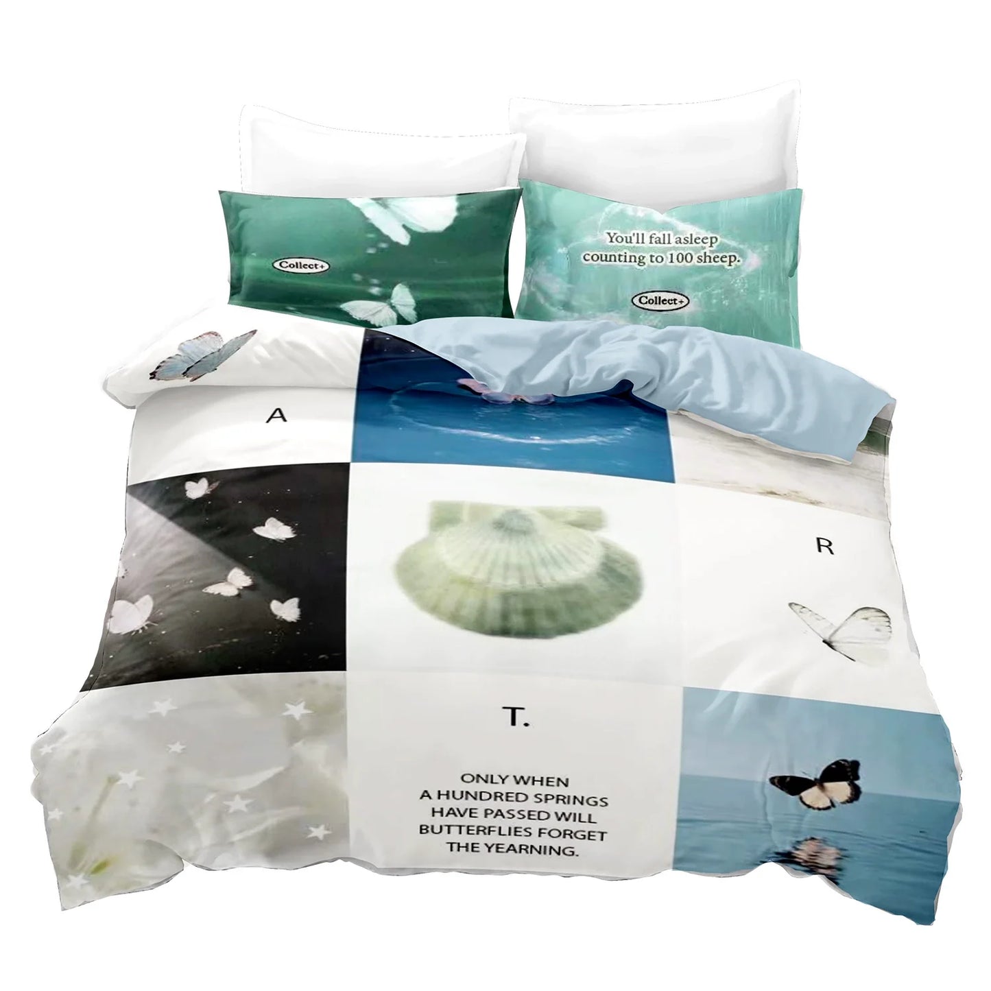 Butterfly Garden Summer 4-Piece Bedding Set