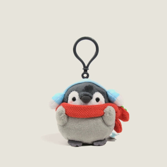 Winter Penguin Plush Keychain