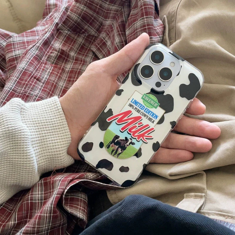 Retro Cow Print iPhone Case