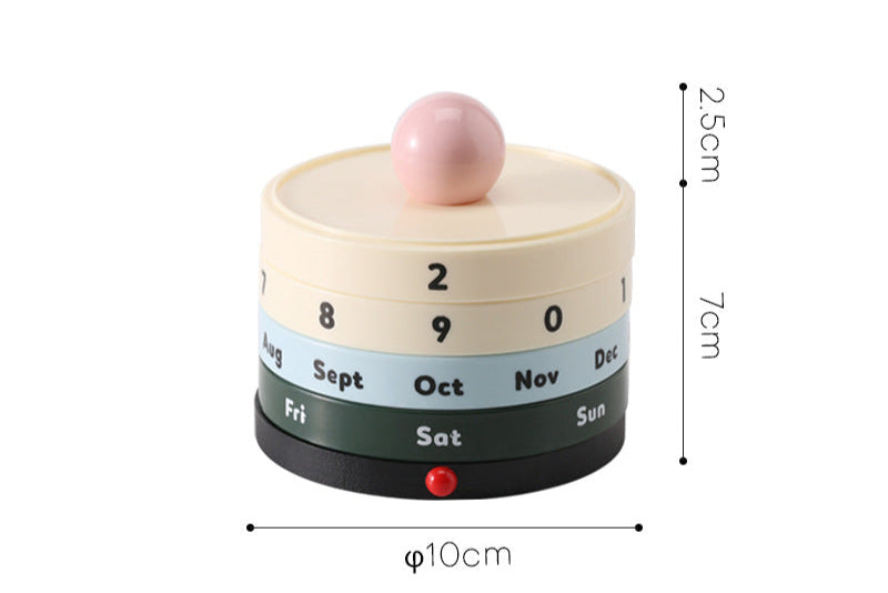 Retro Rotating Perpetual Calendar