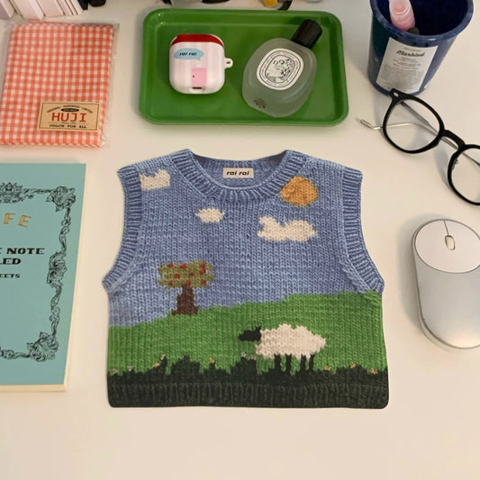 Cute Knit-Style Mouse Pad – Sweater Vest Design
