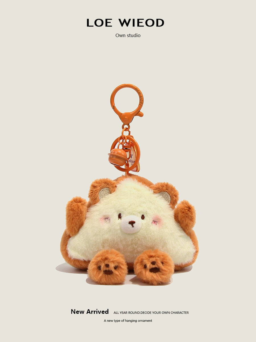 Bear Sandwich Plush Keychain