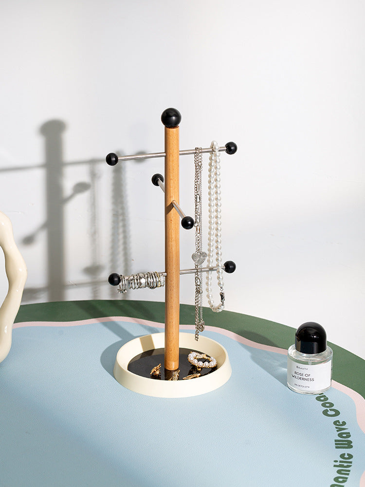 Retro Tree-Style Wooden Cup Holder