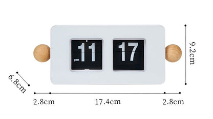 Retro Flip Clock with Ball Accents