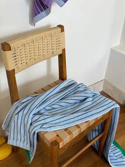 Striped Cotton Bath Towel