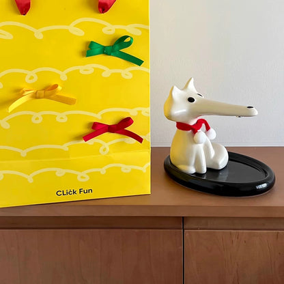 Magnetic Fox Butler Tray – Ceramic Key Holder Stand