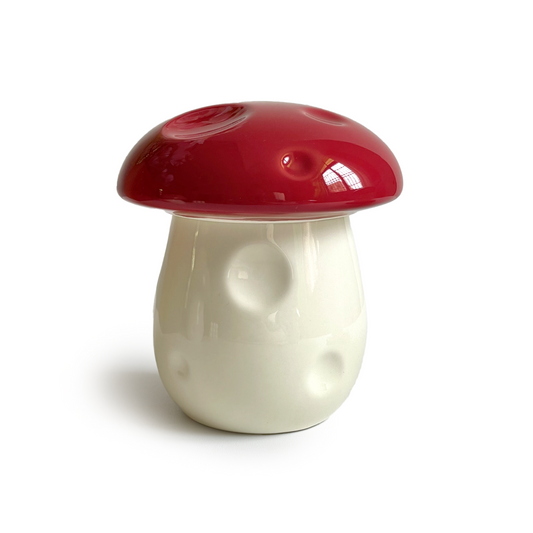 Mushroom Ceramic Storage Jar