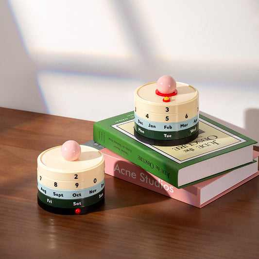 Retro Rotating Perpetual Calendar