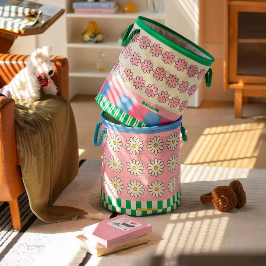 Daisy Flower Foldable Laundry Basket