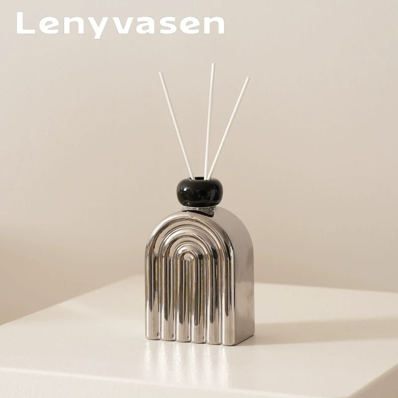 Matisse-Inspired Rainbow Ceramic Diffuser Bottle