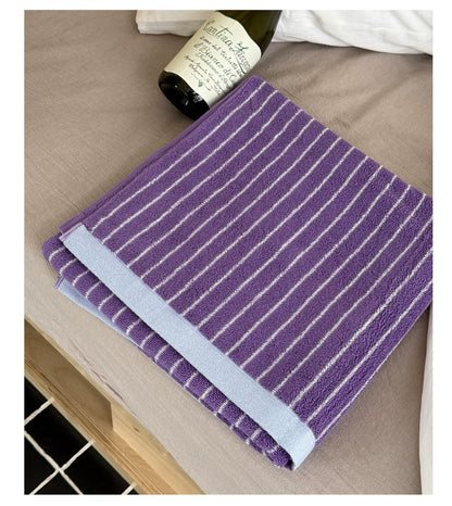 Striped Cotton Bath Towel