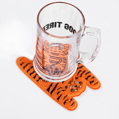 Ruoyu workshop RUOYUSTUDIO original design tiger mat coaster