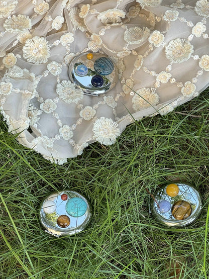 Natural Stone Compact Mirror