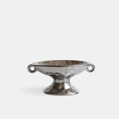 Antique Double Handle Ceramic Tray