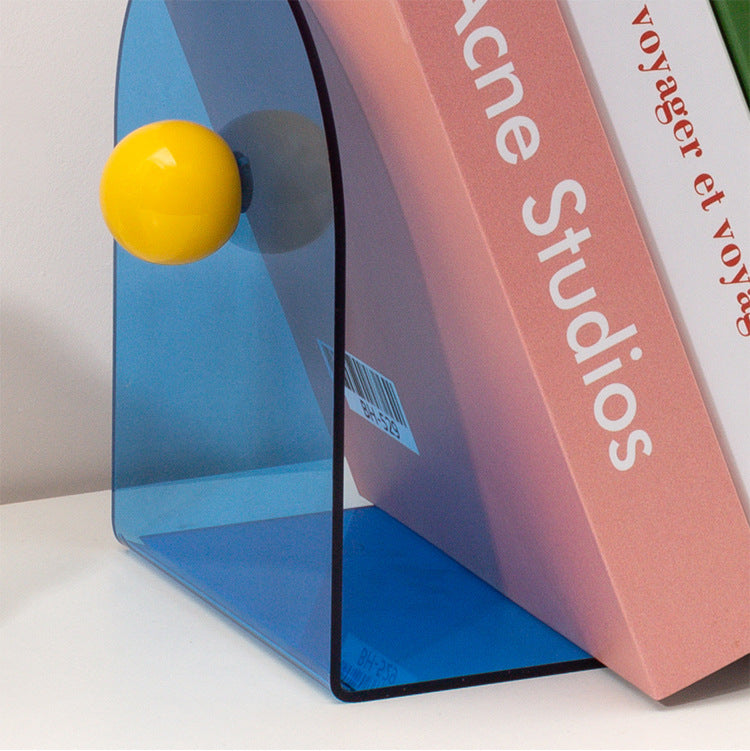 Color Dot Acrylic Bookends