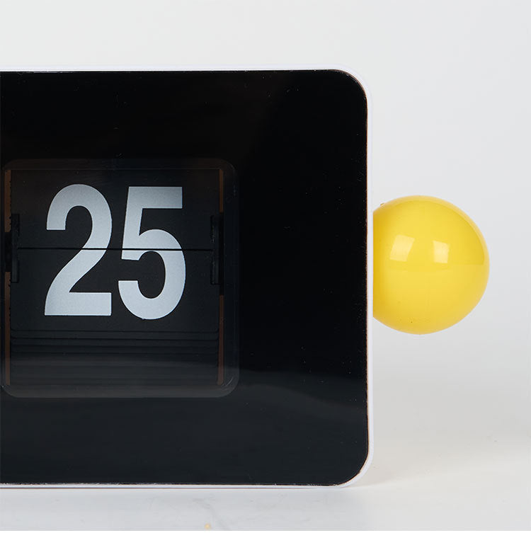 Retro Flip Clock with Ball Accents