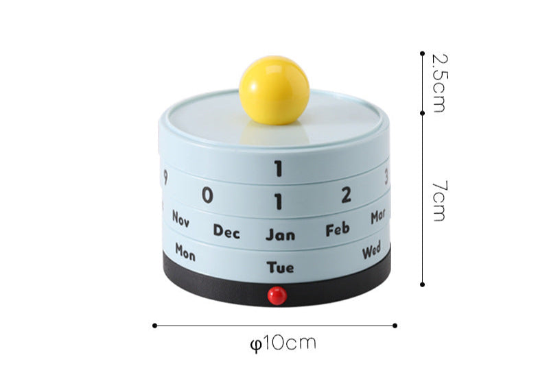 Retro Rotating Perpetual Calendar