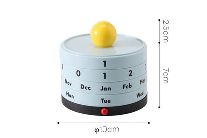Retro Rotating Perpetual Calendar