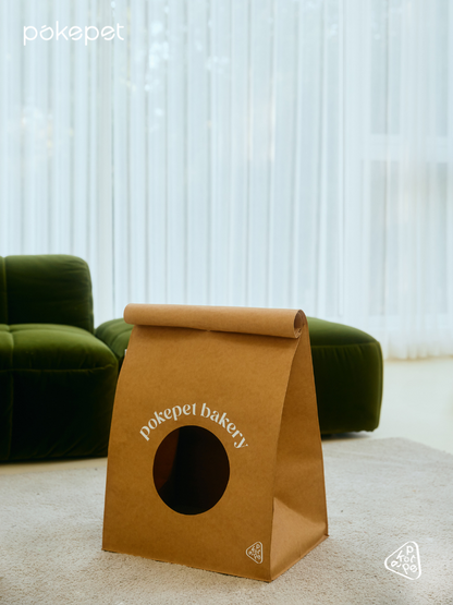 Pokepet imported from Germany washed kraft paper bag cat nest environmentally friendly, odorless, waterproof and scratch-resistant, cat shelter house