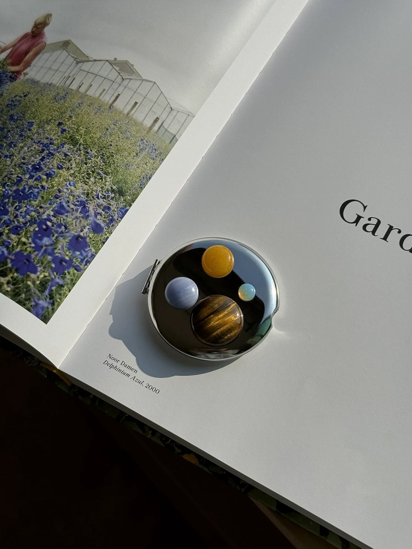 Natural Stone Compact Mirror