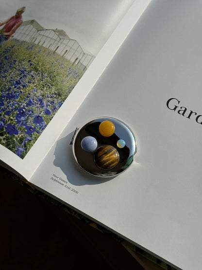 Natural Stone Compact Mirror