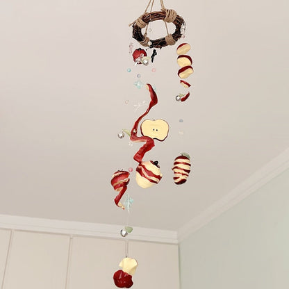 Apple wind chimes ornament pendant handmade DIY gift housewarming joy into the new home