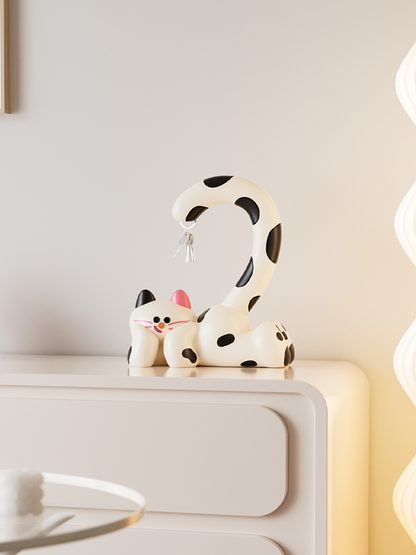 Cartoon cat, porch ornaments, magnetic keys, storage trays, home decorations, living room, housewarming gifts for friends