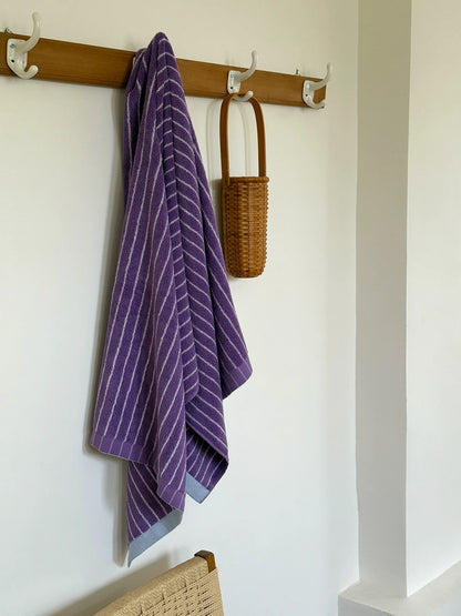 Striped Cotton Bath Towel