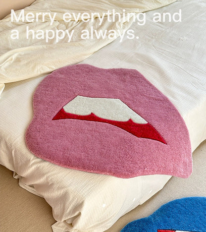 Funky Lip-Shaped Wall & Floor Mat