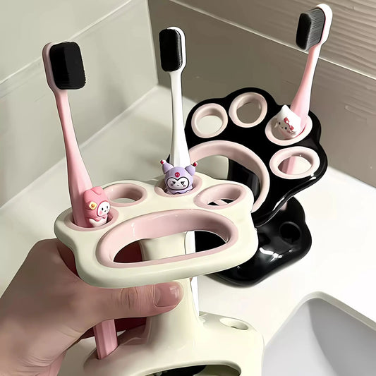 Cat Paw Ceramic Toothbrush Holder