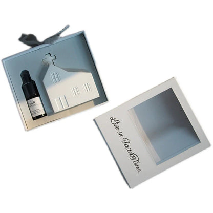 Church-Shaped Plaster Diffuser Gift Set