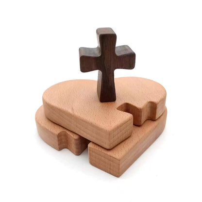 Love is a beech + black walnut wedding gift, birthday, Valentine's Day and other anniversaries