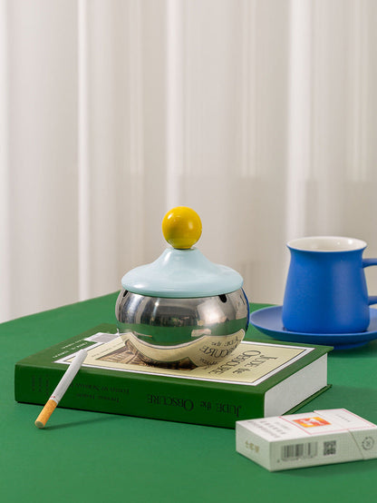 Retro Ball Stainless Steel Ashtray