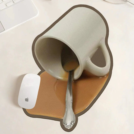 Pancake & Cookie Leather Mouse Pad
