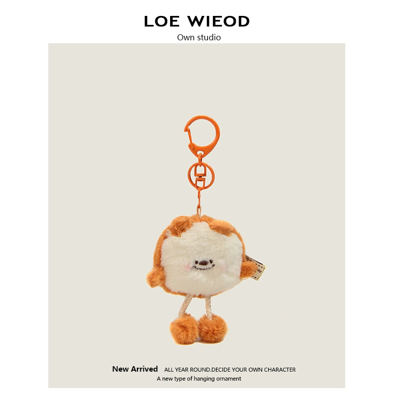 Bear Sandwich Plush Keychain