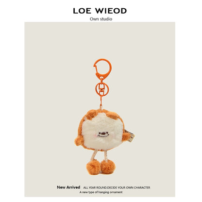 Bear Sandwich Plush Keychain