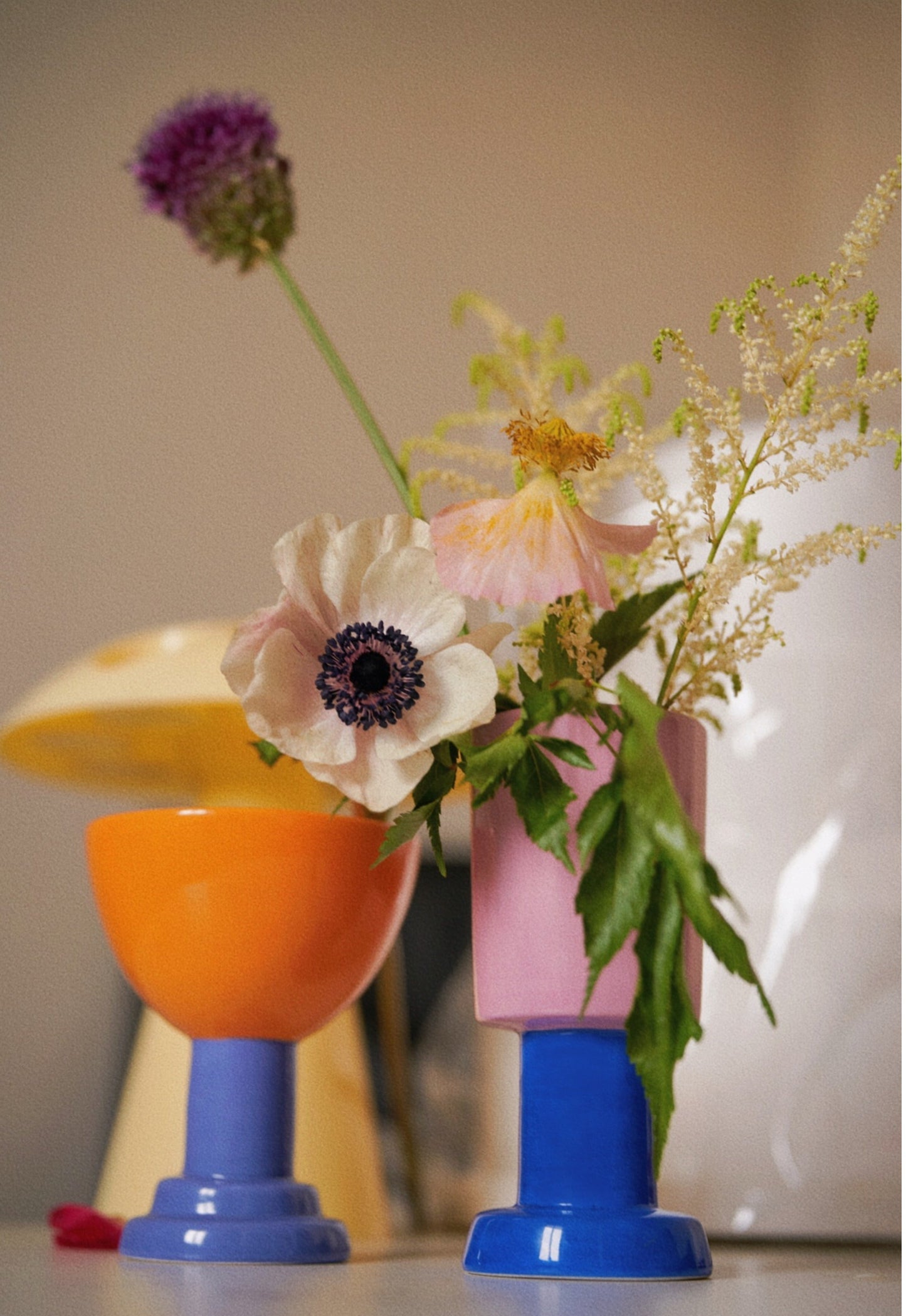 Nordic Handmade Ceramic Pedestal Cups