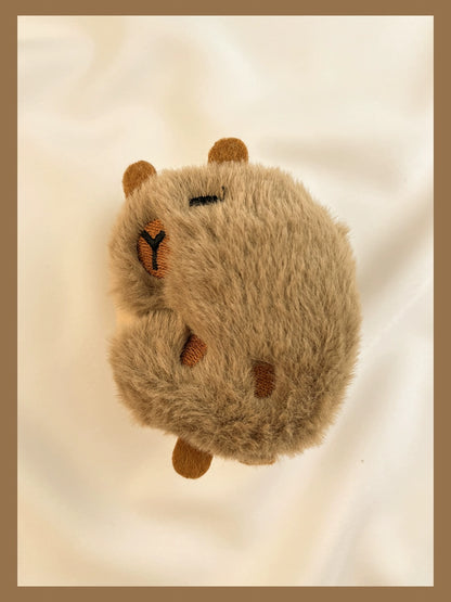 Fluffy Capybara AirPods Case