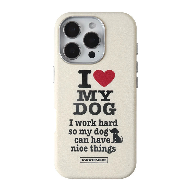 I Love My Dog iPhone Case