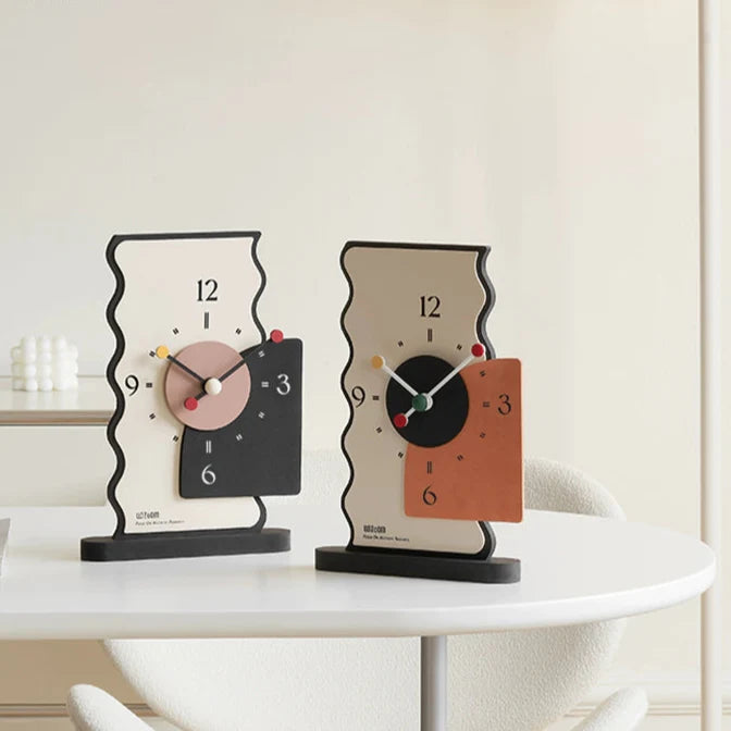 Wavy Edge Desk Clock