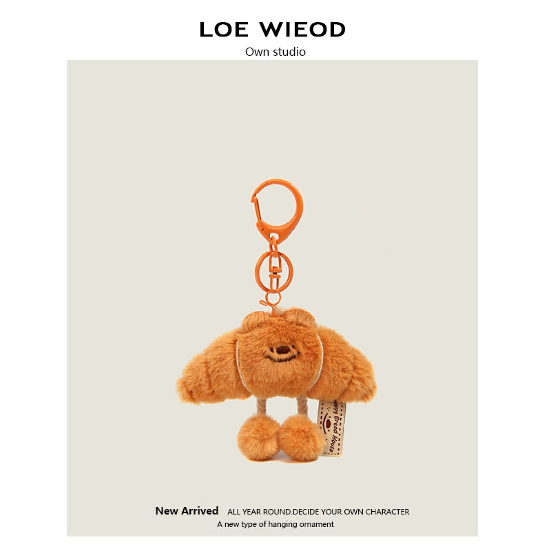 Bear Sandwich Plush Keychain