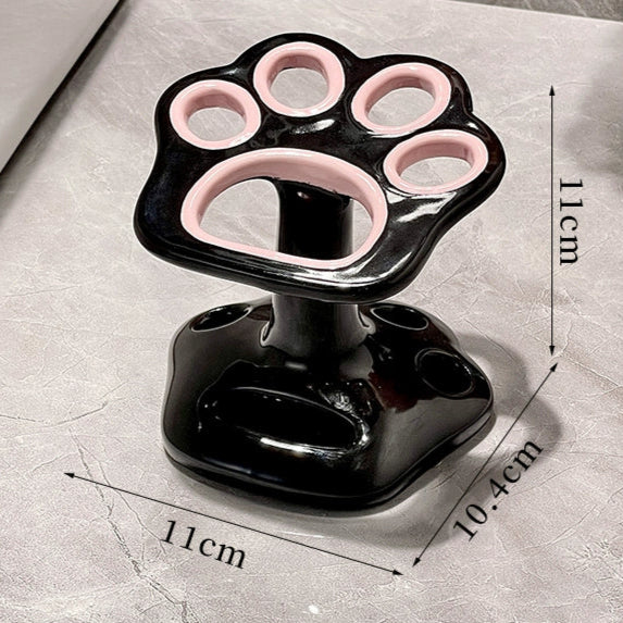 Cat Paw Ceramic Toothbrush Holder