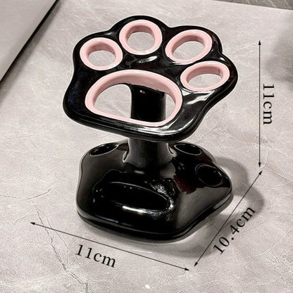 Cat Paw Ceramic Toothbrush Holder