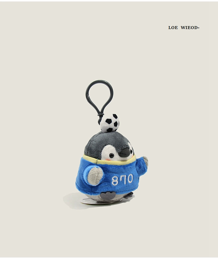 Winter Penguin Plush Keychain