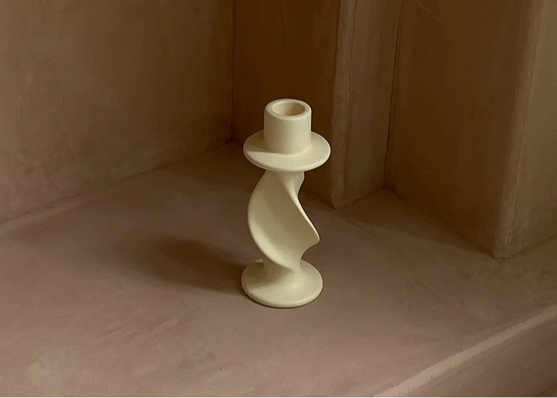 Twist Ceramic Candle Holder