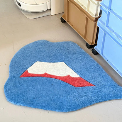 Funky Lip-Shaped Wall & Floor Mat
