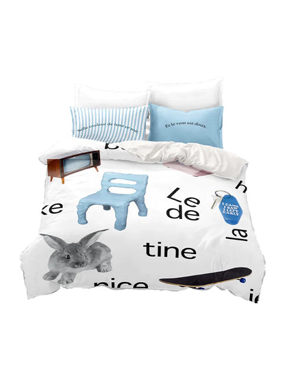 "New Home Diary" 4-Piece Bedding Set