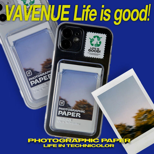 Good Vibes Transparent Card Slot iPhone Case