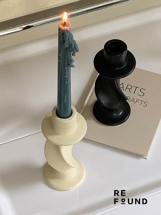Twist Ceramic Candle Holder